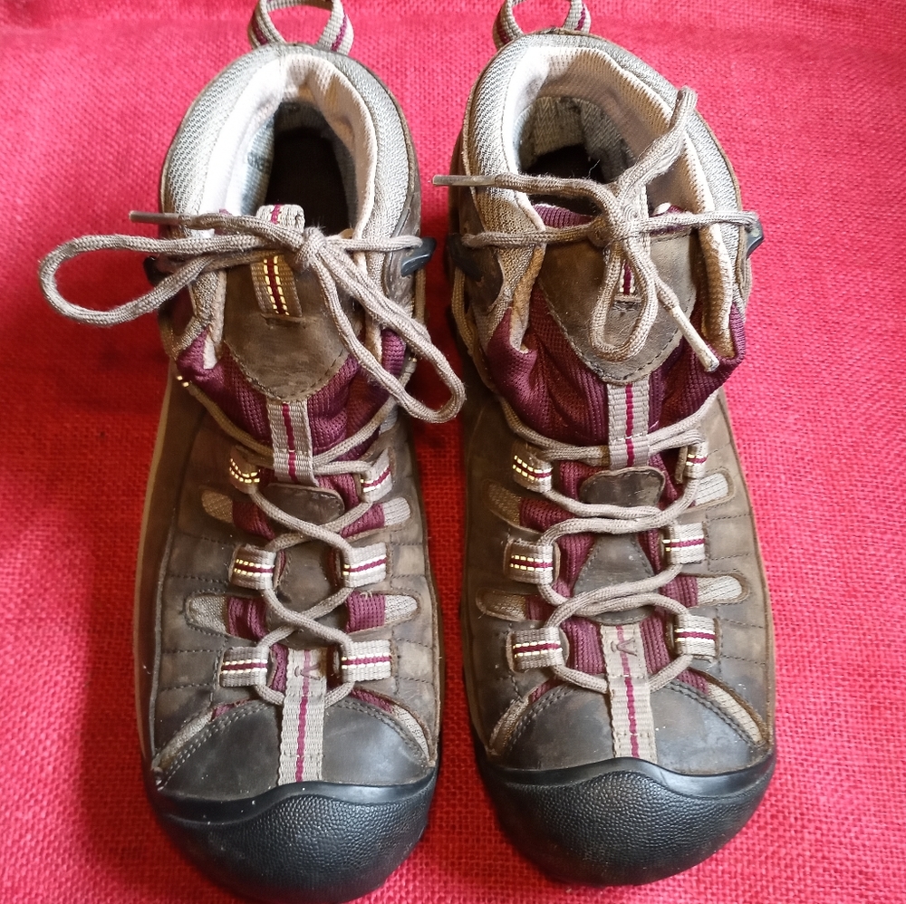 Keen Women's 10.5 M (41) Tan Ankle Boots Work Hiking